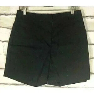 Ann Taylor Womens Size 6 Black Bermuda Shorts With Pockets